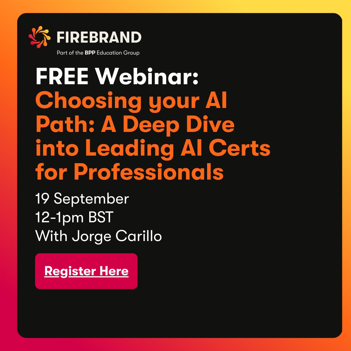 BeAFirebrand's tweet image. FREE AI Webinar! Confused about AI certifications? We’ll help you choose the right one for your career path. Open to anyone interested in AI!

🔗 Register now: firebrand.training/uk/webinars/ch…

#AIWebinar #AICertification #TechCareers #EthicalAI #Governance #AIPath #FreeWebinar