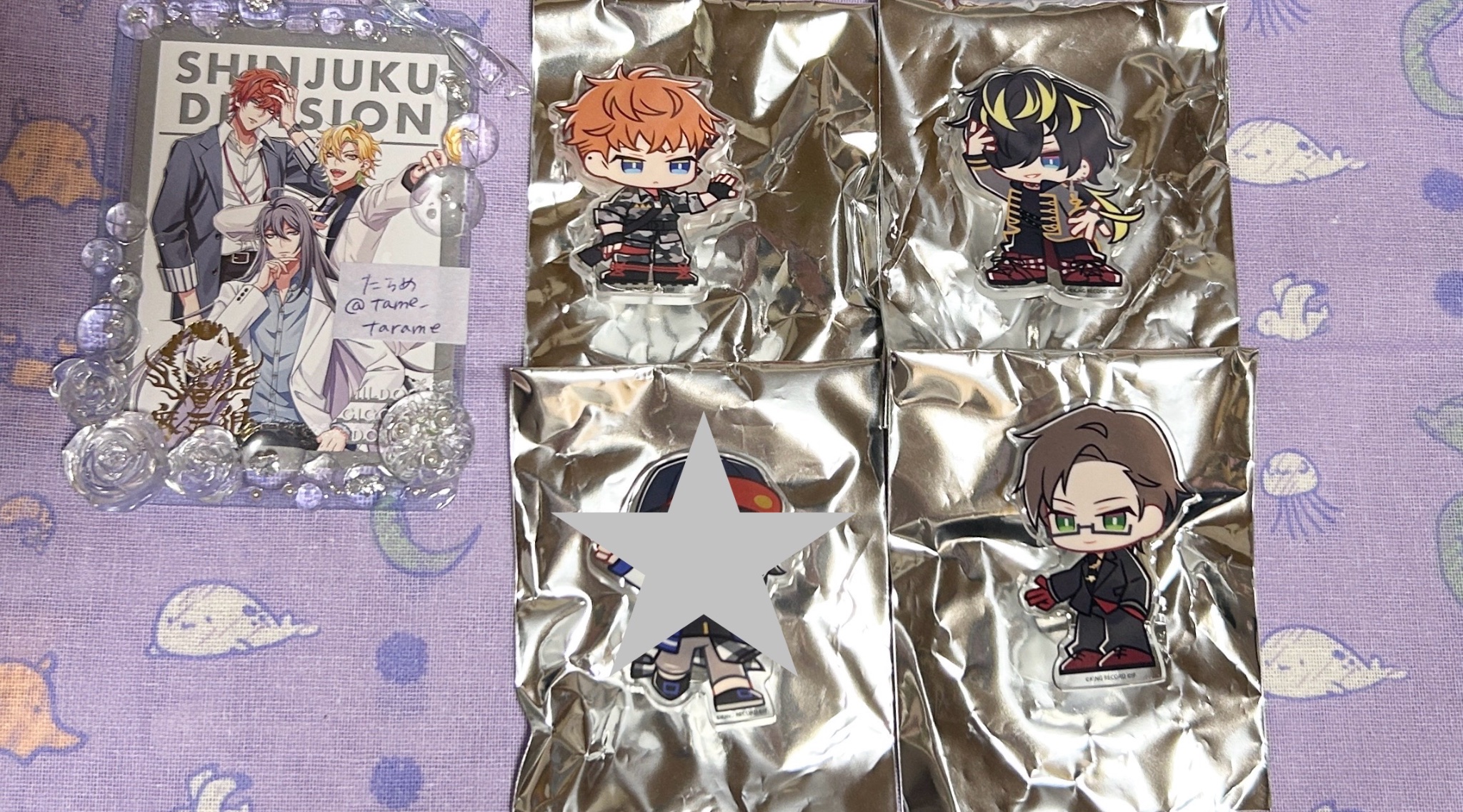 ちびキャラリング 碧棺左馬刻 オンくじ 特典 ちびキャラリング 碧棺左馬刻 オンくじ 特典 ヒプマイ ちび