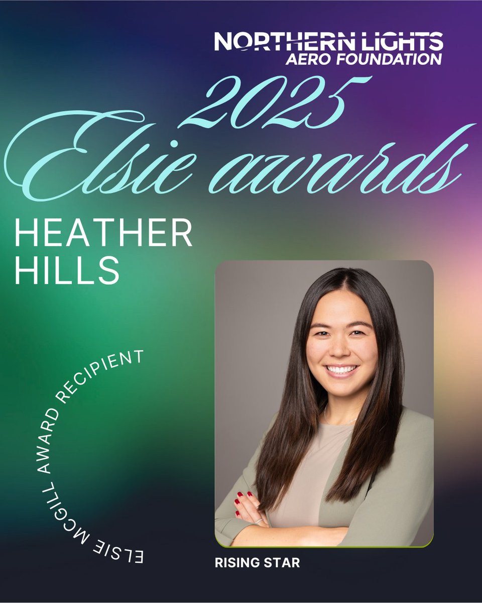 ✨Meet the 2025 Elsie MacGill Award Recipients✨

🌟Rising Star - Heather Hills

🔎Check out our website to learn more about our amazing award recipients!