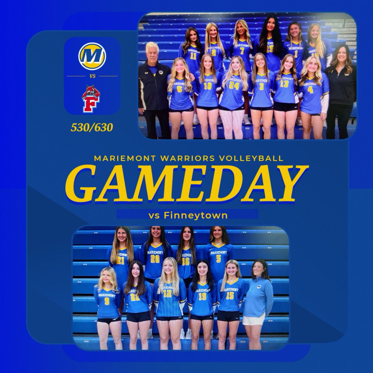 JV and Varsity Volleyball are home again as the Finneytown Wildcats invade Warrior Country at 530 and 630.  Come out and see your Warriors in action!