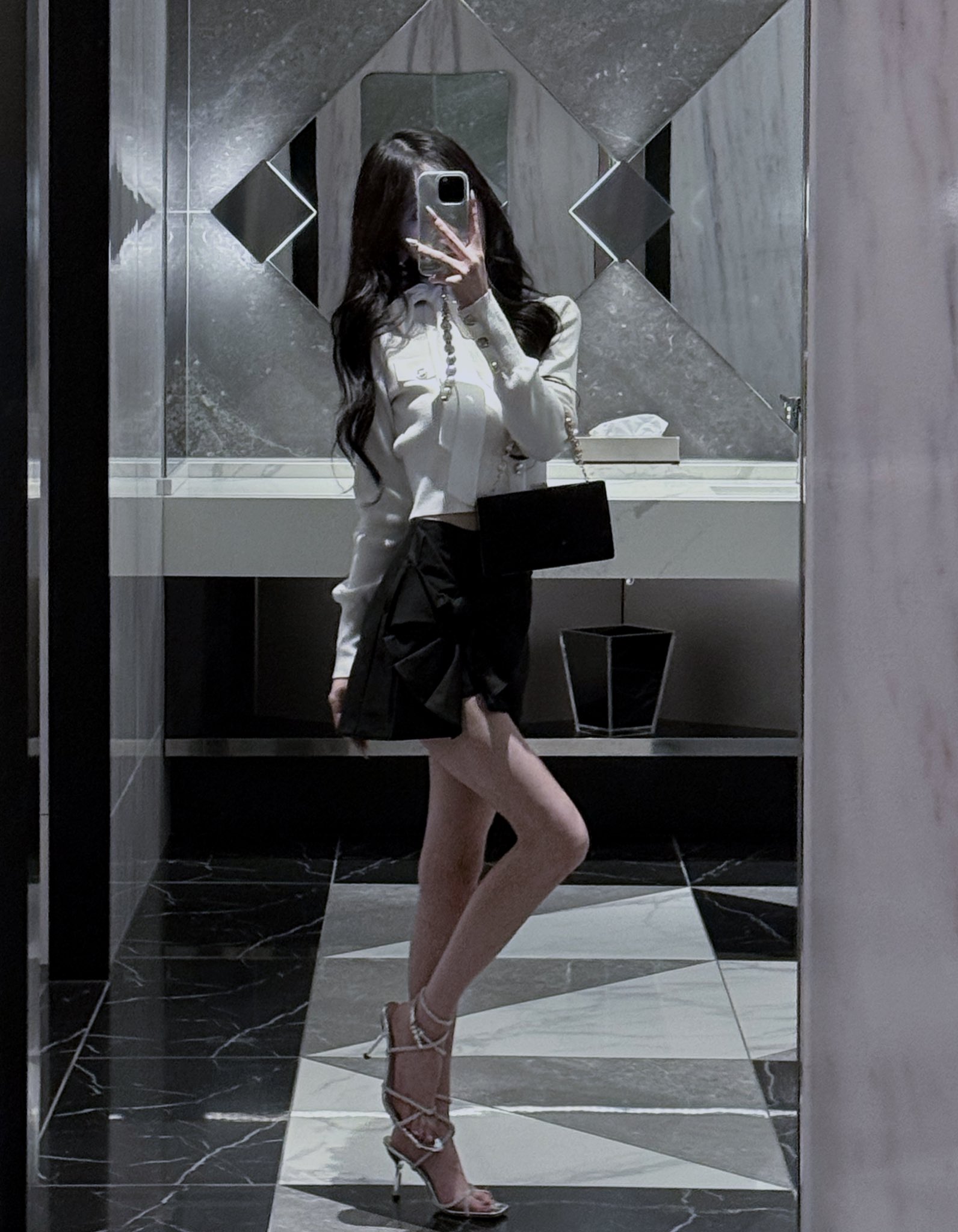 BELEAR MIMI (ベリアミミ) ローズヘムミニワンピース ダークグレー BELEAR MIMI| atone shops