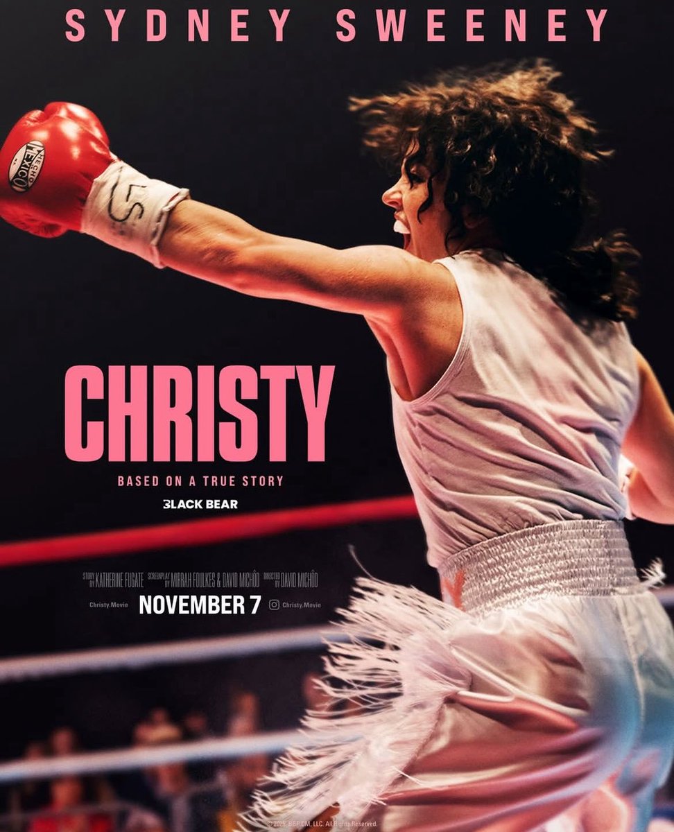 First poster for David Michôd’s ‘CHRISTY’ starring Sydney Sweeney has been released.

In theatres November 7.