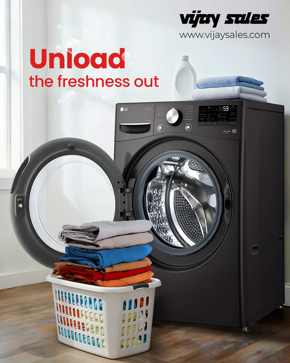 VijaySales's tweet image. Laundry day just went from boring chore to fresh win! 🤩
#VijaySales #WashingMachine #LaundryDay #EverydayEssentials #HomeAppliances #CleanLiving #EffortlessLaundry #Relatable #BestDeals #ShopNow #BuyNow