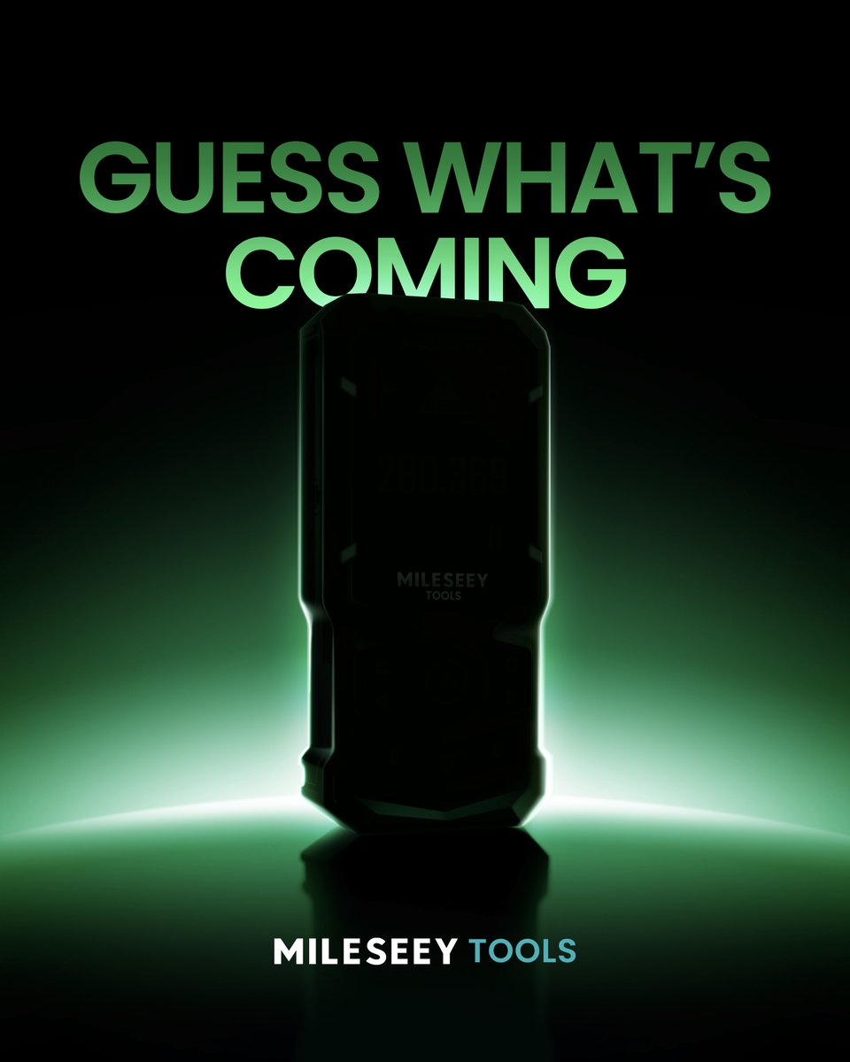 Something new is on the horizon… It’s going to change the way you measure. Follow us and be the first to see it.
🚀 Let's see beyond pros.

#mileseeytools #comingsoon #seebeyondpros #newproduct #nextlevelmeasurement #measure #tools #laserdistancemeter