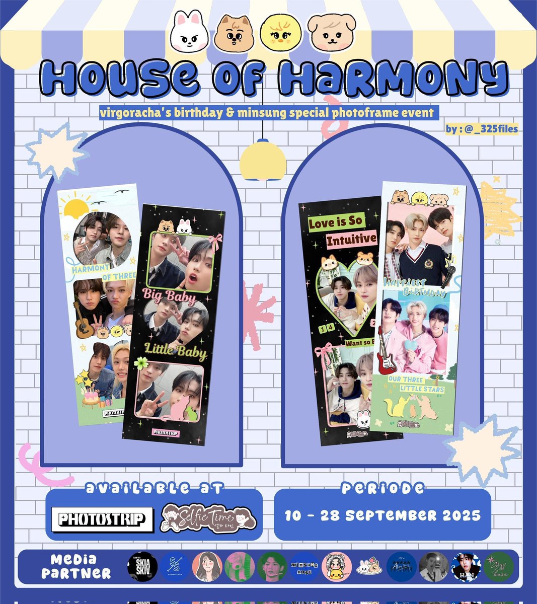 ninoononie_'s tweet image. 🏡✨ 𝑯𝑶𝑼𝑺𝑬 𝑶𝑭 𝑯𝑨𝑹𝑴𝑶𝑵𝒀 ✨🏡

Celebrate Virgoracha's Birthday &amp;amp; Minsung's Special Frame by @_325files x @lucentricji

🗓 10 – 28 September 2025
📍 Selfietime &amp;amp; Photostrip

Capture your memories &amp;amp; don’t forget to tag us!📸#HarmonyofThree &amp;amp; #WantMinsungBad