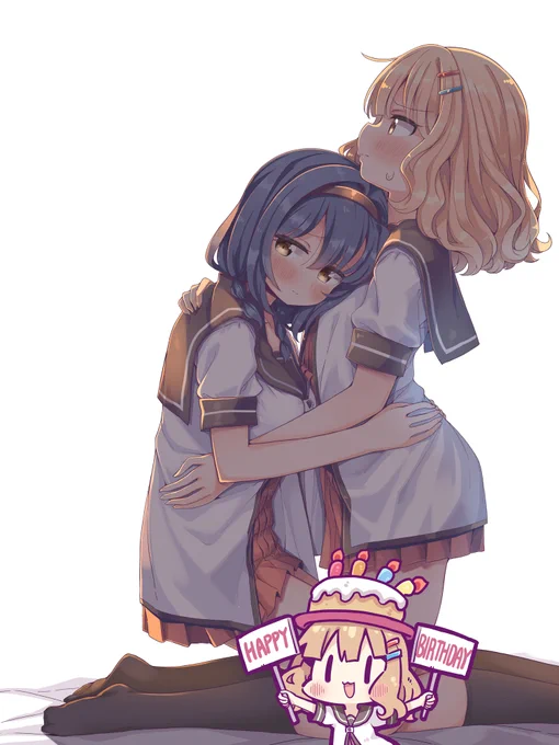 櫻子のお誕生日絵のつもり絵(1/2) 脚らへんの露出でX君に怒られるの怖くて逃げました