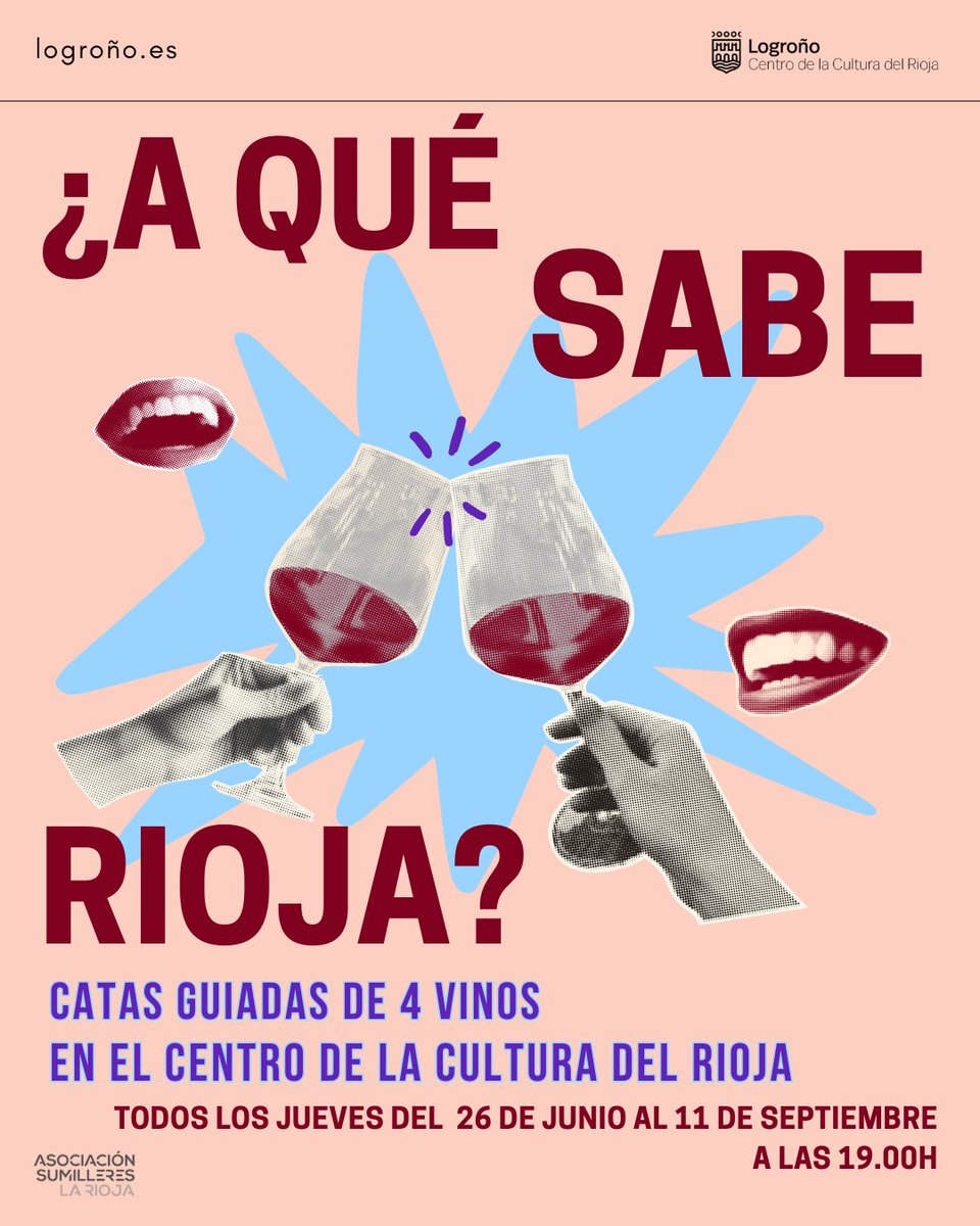 ✨🍷Últimas entradas para la última cata, ¿A qué sabe Rioja?
Después de todo el verano catando y degustando decenas de vinos, hoy se cierra este ciclo por el que han pasado decenas de logroñeses y visitantes. 
Consigue tu entrada 
…odelaculturadelrioja.sacatuentrada.es
#catas #aquesaberioja