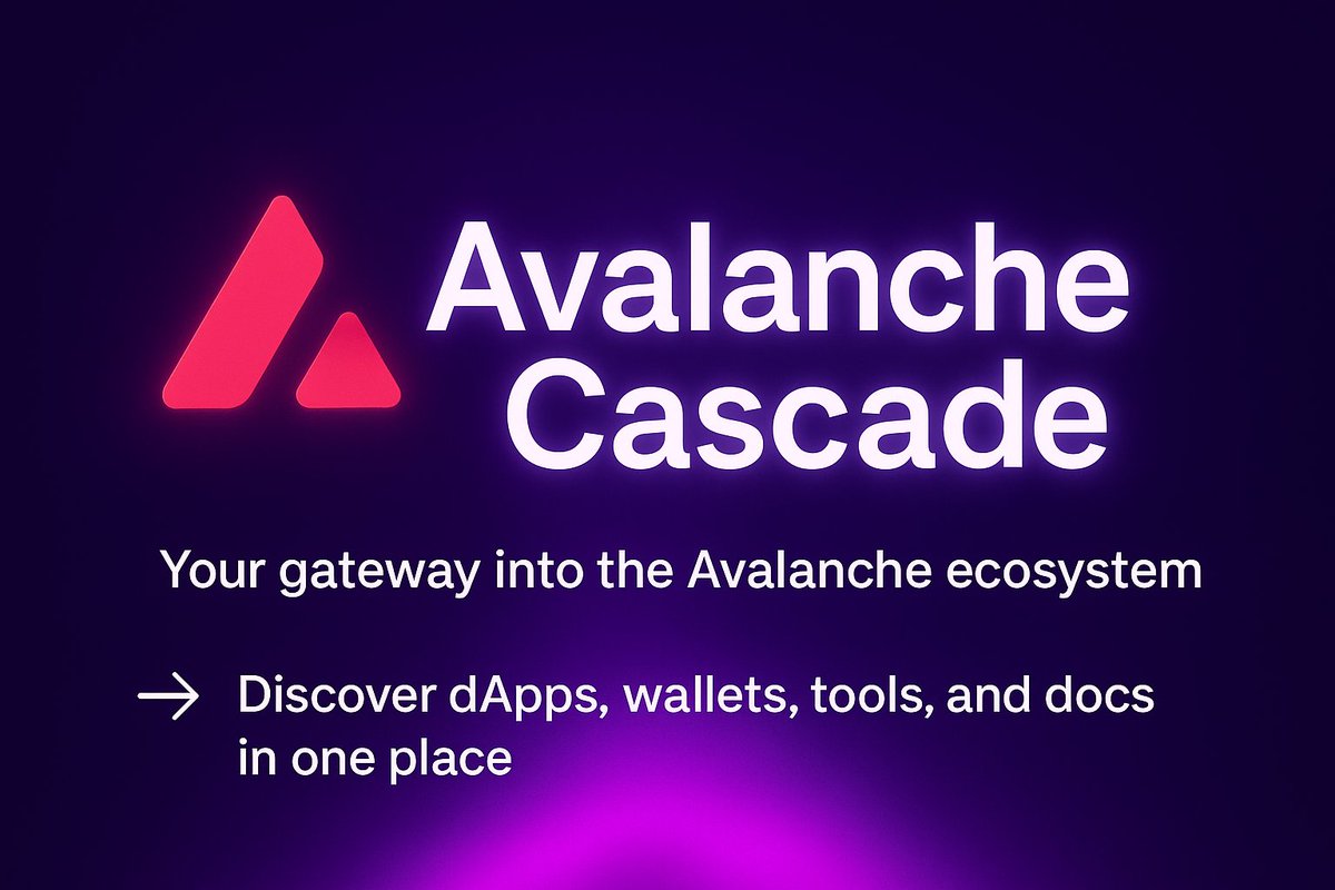 mtsurve's tweet photo. Most people enter #Web3 like this:
👉 Don’t know which wallet to use
👉 Lost between 100s of dApps
👉 Docs scattered everywhere

Now imagine a single gateway to #Avalanche that solves all of this.
That’s what Avalanche Cascade is. 🌊 https://t.co/ISgzUAaE44