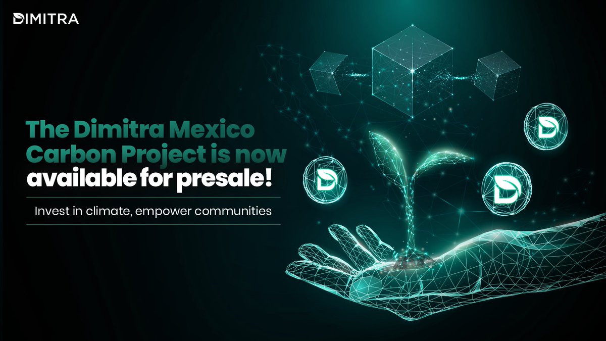 dimitratech's tweet image. The Dimitra Mexico Carbon Project is now open for presale.

This RWA Carbon Project offers a unique opportunity to diversify—backed by conservation efforts, meaningful community impact, and the generation of verified carbon credits.

A real-world project delivering real…