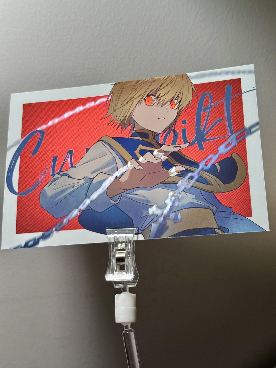 クラピカのポストカード作ってみた。
色味がすごくいい感じで嬉しい⛓️‍💥