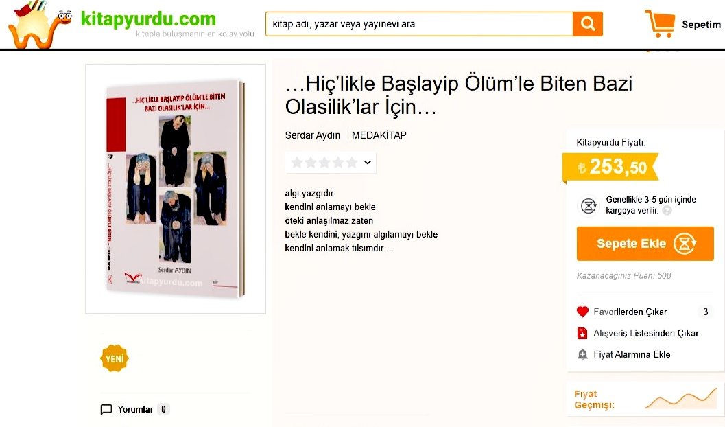 şimdi kitapyurdu'nda...az sonra kitap olan her yerde...sevgili okur, neredeysen, olasılıkları sınama sırası sende... 👍🥃😇