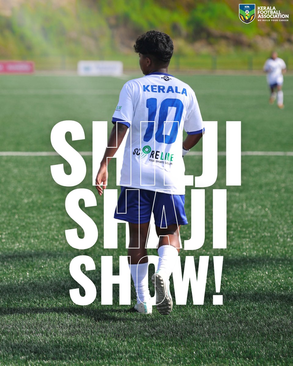 keralafa's tweet photo. Call her a striker, call her a star – but today, call her unstoppable. ⭐

Shilji Shaji Show! 🔥

#KeralaFootball #IndianFootball #SeniorWomensNFC https://t.co/LcwOurQeOW