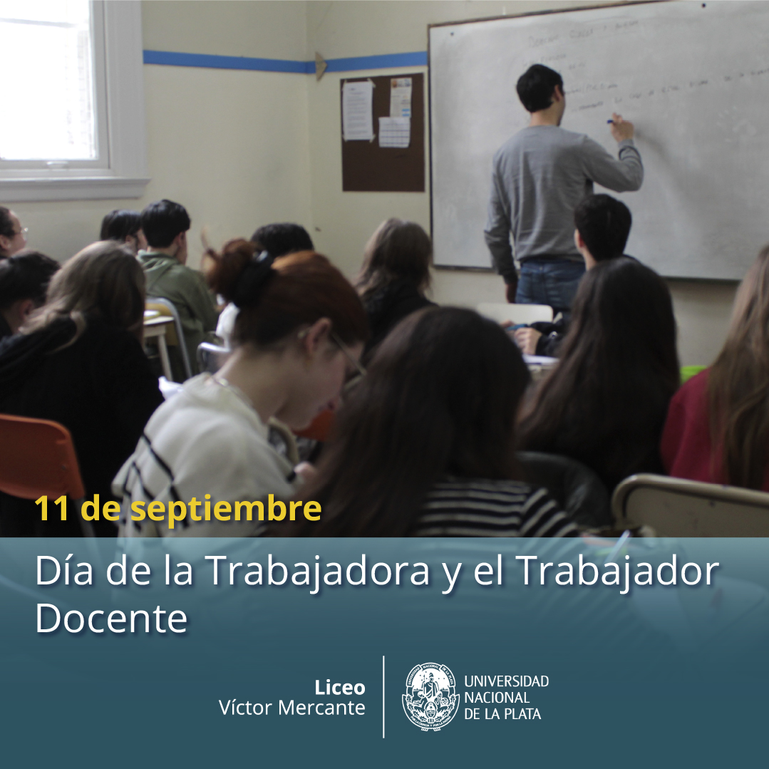 Día de la Trabajadora y el Trabajador Docente

Saludamos a las y los docentes del Liceo quienes, en la complejidad de estos tiempos, renuevan cada día su compromiso con la defensa de la educación pública.

lvm.unlp.edu.ar/2025/09/10/dia…