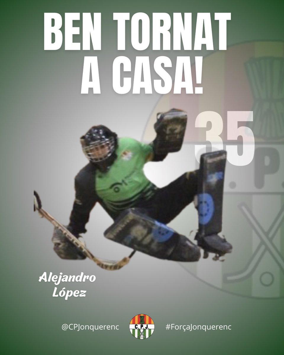 CP Jonquerenc (@cpjonquerenc) on Twitter photo BEN TORNAT✅
L'Alejandro López, format al CP Jonquerenc, tornarà a defensar la nostra porteria per a la temporada 25/26. 
👏🏽 Amb moltes ganes de tornar-te a veure sota pals. Som-hi! BEN TORNAT✅
L'Alejandro López, format al CP Jonquerenc, tornarà a defensar la nostra porteria per a la temporada 25/26. 
👏🏽 Amb moltes ganes de tornar-te a veure sota pals. Som-hi!