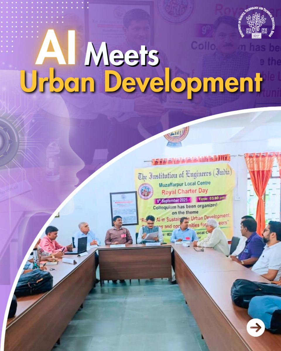 DSTTEBihar's tweet image. Royal Charter Day at @MitMuzaffarpur 
From the history of the Chartered Act to the future of AI in sustainable urban development students explored ideas, challenges &amp;amp; opportunities with zeal.

#StudentLearning #dsttebihar #bihareducation