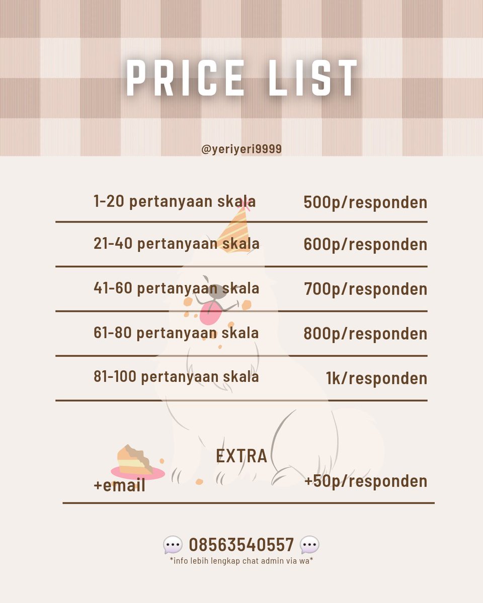 yeriyeri9999's tweet photo. yu masih open yaa ♡
yang lagi need jasa isi ks/kuesioner/kuisioner, joki ks/kuesioner/kuisioner, joki responden start from 500p/responden, aku lagi open, bisa banget kalo mau order, no bot real human, bisa request, kalo minat cusss wa https://t.co/7RK0tgAX4i 😉 https://t.co/Auz9uD5fle