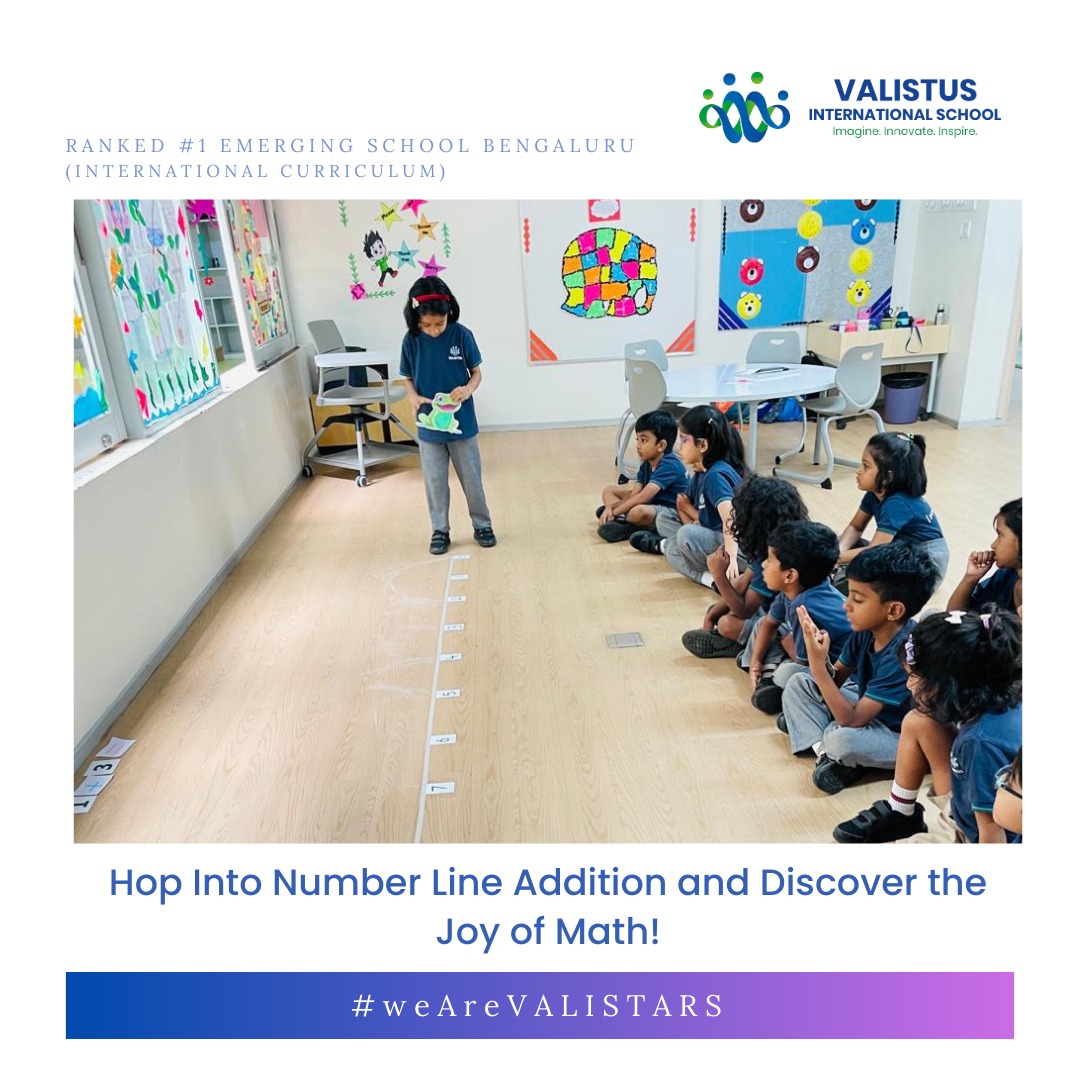 valistusschool's tweet photo. Foundation Stage 2 learners discovered the joy of addition by hopping along a number line with frog cut-outs! 
Through movement and playful group activities, they made math interactive, fun, and memorable.
#MathThroughPlay #EarlyYearsMath https://t.co/XcvsrtcbhX