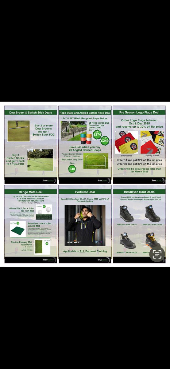 Autumn/Winter offers now available. Contact me for any further details.