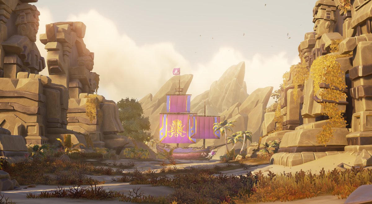 oedipais's tweet photo. Day 18 of #DailyShipPost. Is there a more beautiful location in #SeaOfThieves? https://t.co/yXuWMPC66j