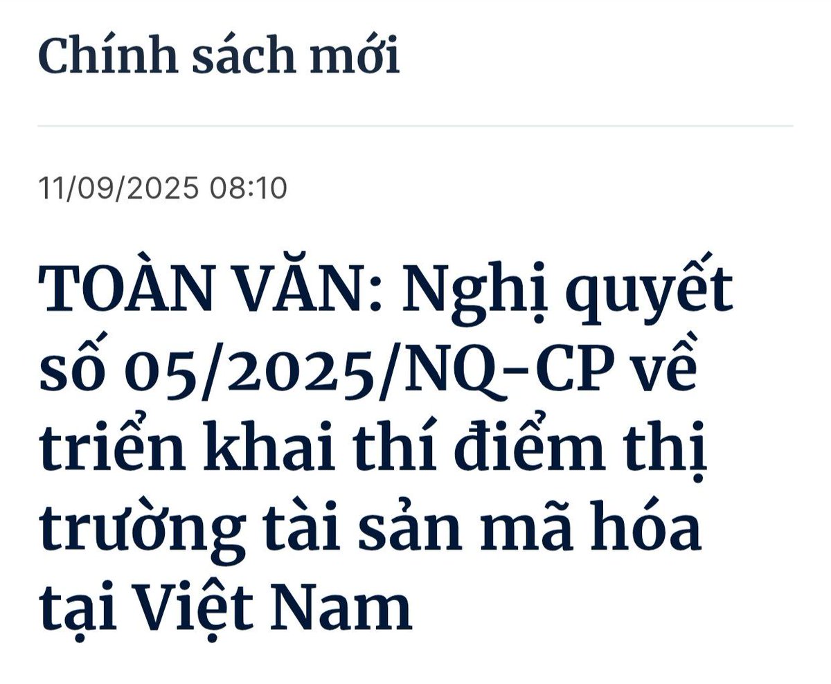MrD_unreal's tweet image. Thông tin quan trọng mà tất cả anh em đầu tư crypto nên biết

Toàn văn: Nghị quyết số 05/2025/NQ-CP về triển khai thí điểm thị trường tài sản mã hoá tại Việt Nam

Chi tiết tại đây: xaydungchinhsach.chinhphu.vn/toan-van-nghi-…