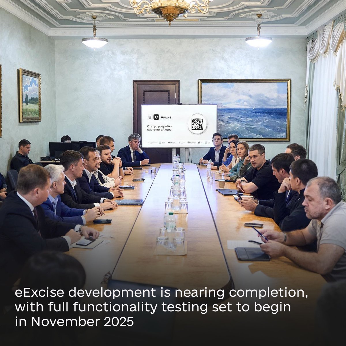 DIGITUkraine's tweet photo. 💼 On 9 September, @FedorovMykhailo met with business leaders to discuss #eExcise – a landmark reform to improve transparency in Ukraine’s alcohol and tobacco markets.
✔️ Testing will start in November 2025
✔️ 10-month transition till October 2026
Details: https://t.co/dnxdRKopLm https://t.co/GF2KBMFqx8