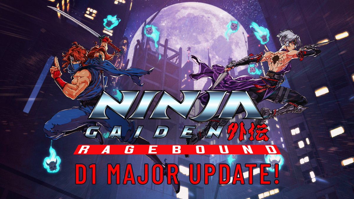 Dotemu (@dotemu) on Twitter photo NINJA GAIDEN: Ragebound’s "D1" Major Update is now LIVE on all consoles!
📺 CRT Filter on all platforms
🎮 Global performances boosts on Nintendo Switch
⚙️ Target FPS (30/60) option now available on Nintendo Switch!
… & new features, improvements, and a host of bug fixes!👇 NINJA GAIDEN: Ragebound’s "D1" Major Update is now LIVE on all consoles!
📺 CRT Filter on all platforms
🎮 Global performances boosts on Nintendo Switch
⚙️ Target FPS (30/60) option now available on Nintendo Switch!
… & new features, improvements, and a host of bug fixes!👇