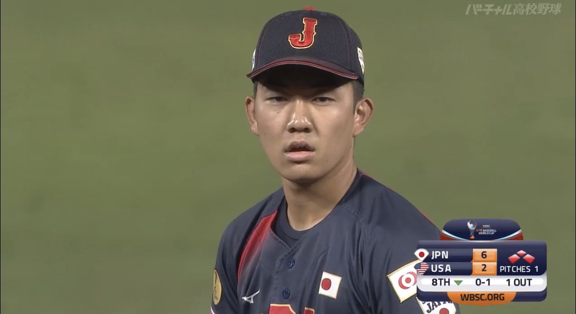 kendai_bb_ob's tweet image. 本校3年石垣元気完璧締め！
スーパーラウンド山場のアメリカ戦勝利🏅
u18日本の守護神に次戦も期待しましょう🔥
#健大高崎
#石垣元気