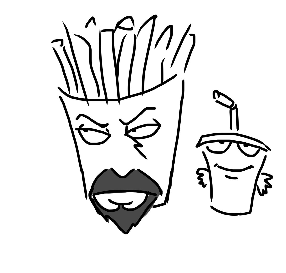 #ATHF
 こないだ昼休憩中に指で描いたの可愛いから載せちゃう🥺