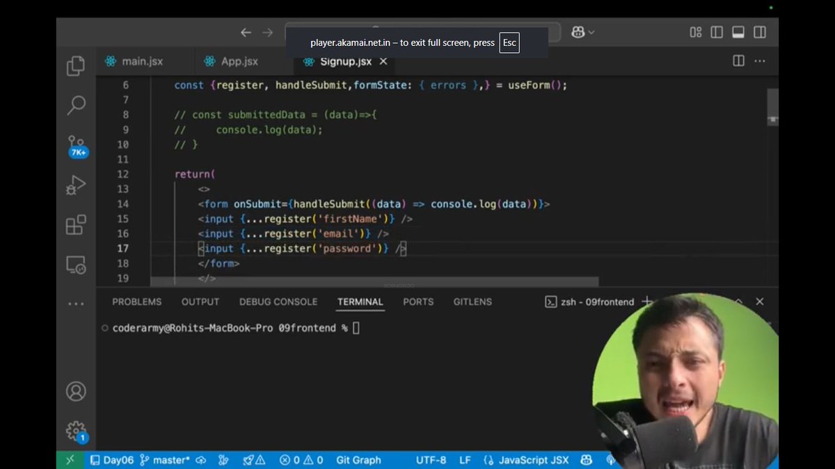 savita_gurjar30's tweet image. Topic: MegaProject: Leetcode

@rohit_negi9

Lecture 11: Frontend Start 

GitHubRepo:github.com/savigurjar/Lee…

 #LeetCodeProject #MegaProjectSeries #CoderArmy #RohitNegiBhaiya