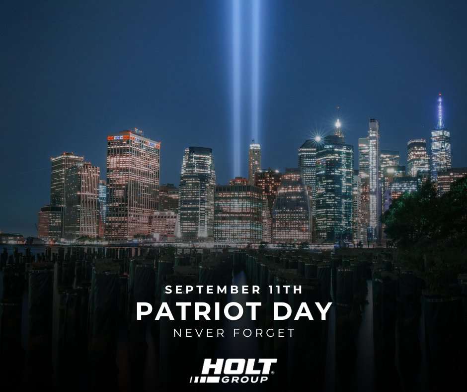 On this day of remembrance, we honor the lives lost on September 11, 2001. We are humbled by the bravery of first responders, the resilience of survivors, and the strength of families and communities across our nation.

May we never forget.  🇺🇸 

#HOLTGroup #PatriotDay