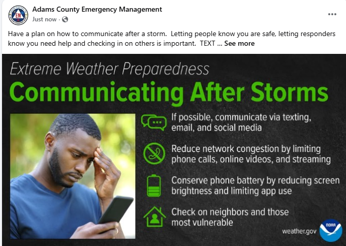 AdamsEmergency's tweet image. 