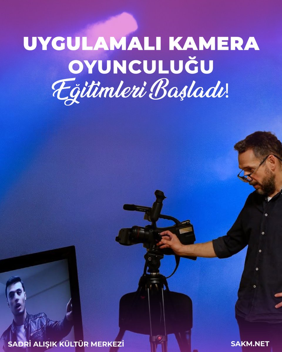 Sadri Alışık İstanbul ve Ankara Akademi’de Uygulamalı Kamera Oyunculuğu yeni dönem kayıtları devam ediyor!

Başvuru formuna web sitemizden veya;

İstanbul: (0212) 249 03 73
Ankara: (0312) 230 20 35 / 36
Kıbrıs: 0(533) 839 72 56

Sınırlı sayıda kontenjanımız vardır, kaçırmayın!