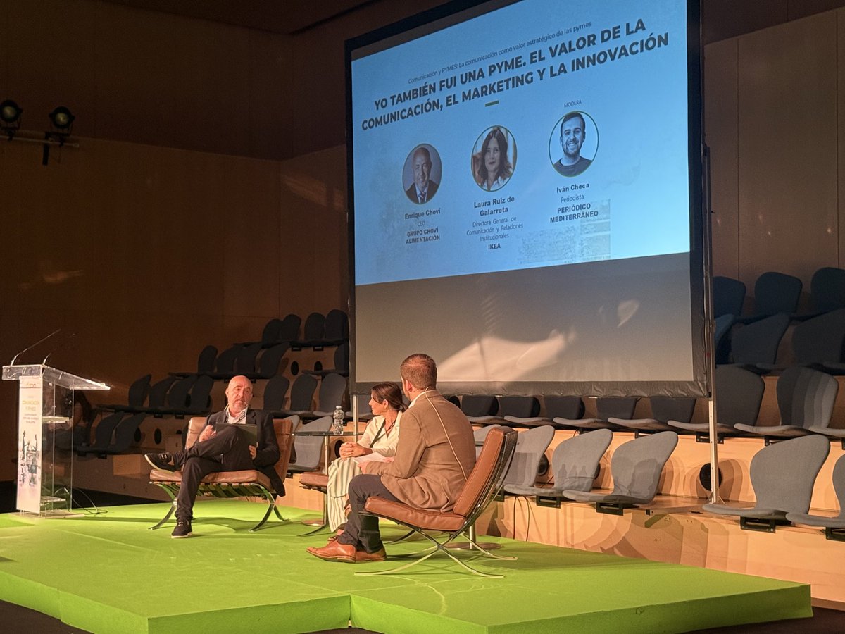 “Para comunicar bien hace falta innovar y tener un buen producto”, destaca <a href="/ChoviEnrique/">Enrique Choví</a> tras repasar la trayectoria de <a href="/salsaschovi/">Salsas Choví</a> y su apuesta por la comunicación, marketing e innovación en la jornada de <a href="/DircomSpain/">Dircom</a> sobre Comunicación y Pymes | <a href="/AVEmpresarios/">AVE</a> #somosdeacción