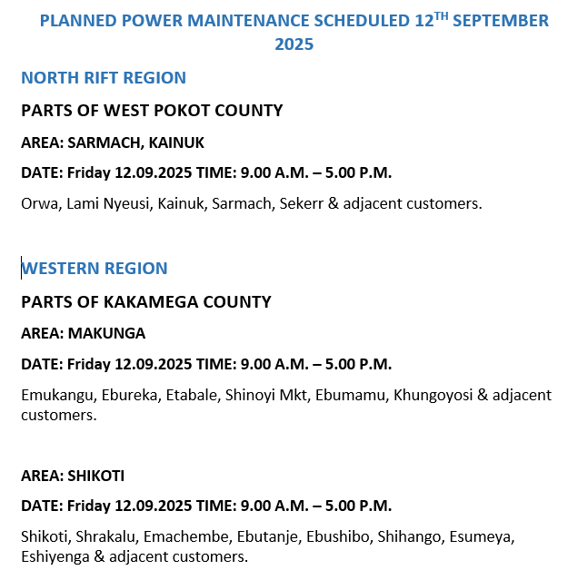 Kenya Power tweet media
