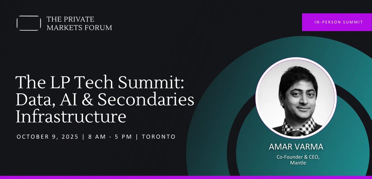 avarma (@avarma) on Twitter photo LPs are rethinking how they manage private assets, and the rules of the game are changing fast. 
Excited to be speaking at next month's LP Tech Summit to share the trends/opportunities/challenges that will define the next decade and what it takes to stay ahead.
If you want to LPs are rethinking how they manage private assets, and the rules of the game are changing fast. 
Excited to be speaking at next month's LP Tech Summit to share the trends/opportunities/challenges that will define the next decade and what it takes to stay ahead.
If you want to