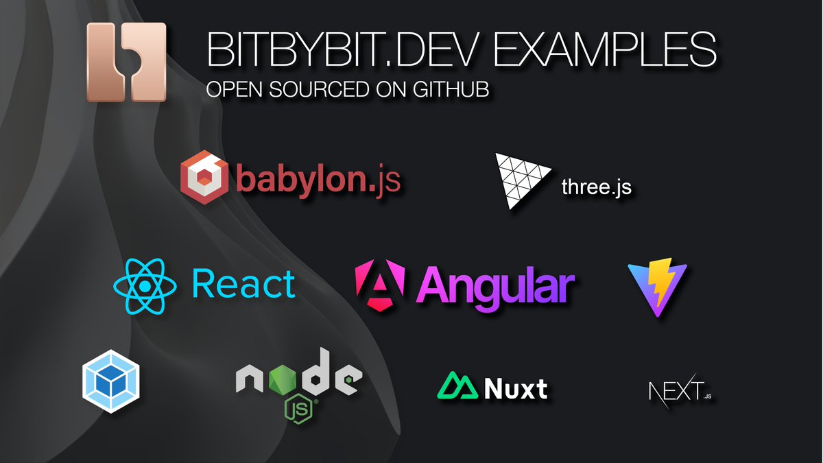 bitbybit_dev's tweet image. Our open-source npm packages play nicely with @threejs & @babylonjs game engines and variety of web frameworks. You can find ready-to-run examples in this GitHub monorepo:
github.com/bitbybit-dev/b…
#3d #cad #babylonjs #threejs #react #angular #vite #webpack #nodejs #nuxt #nextjs