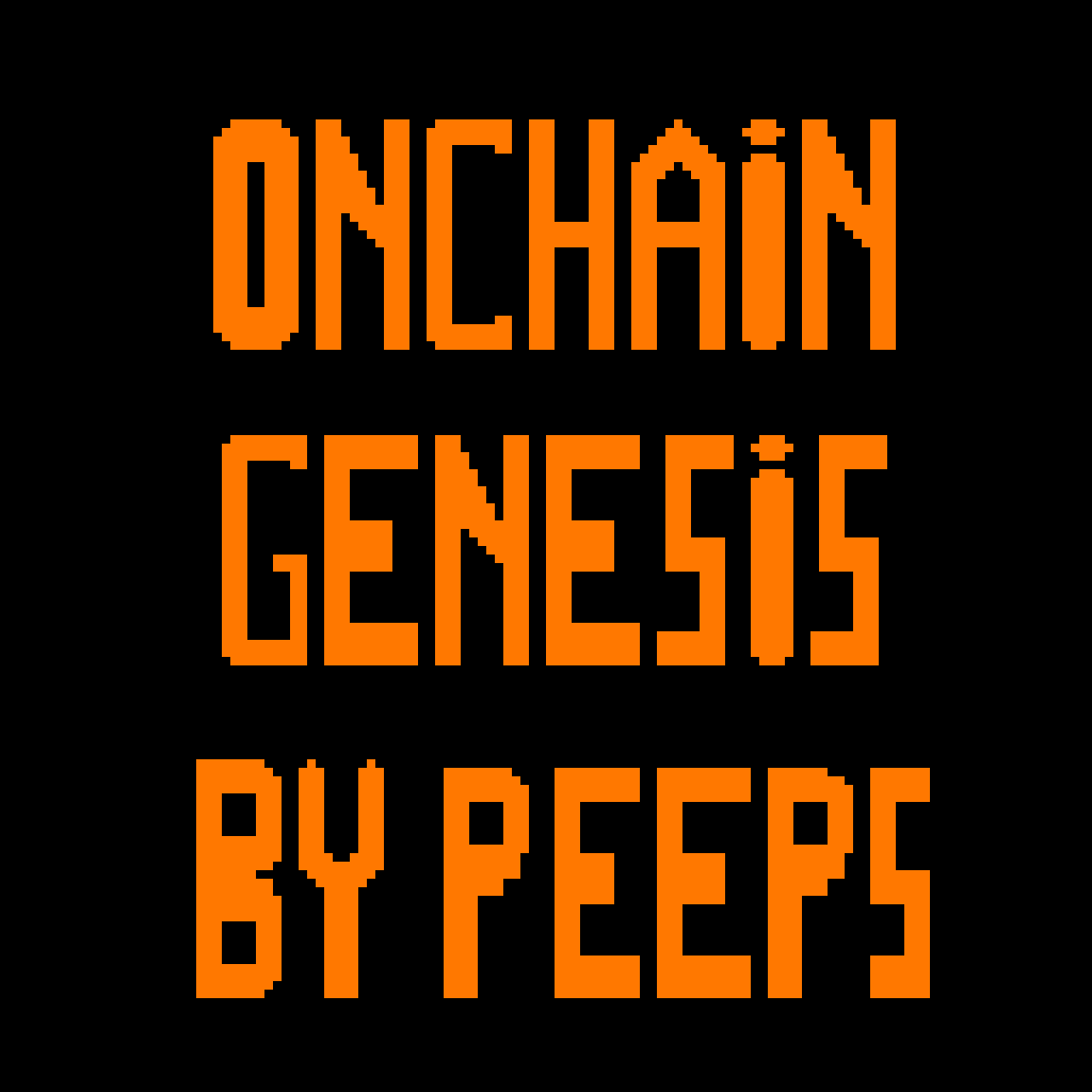 On-Chain Genesis by PeePs 🤖
Collection Private Sale is Live on PeePsDAO Discord Server

🟧0.002 BTC
discord.gg/f4zuMrjsQa