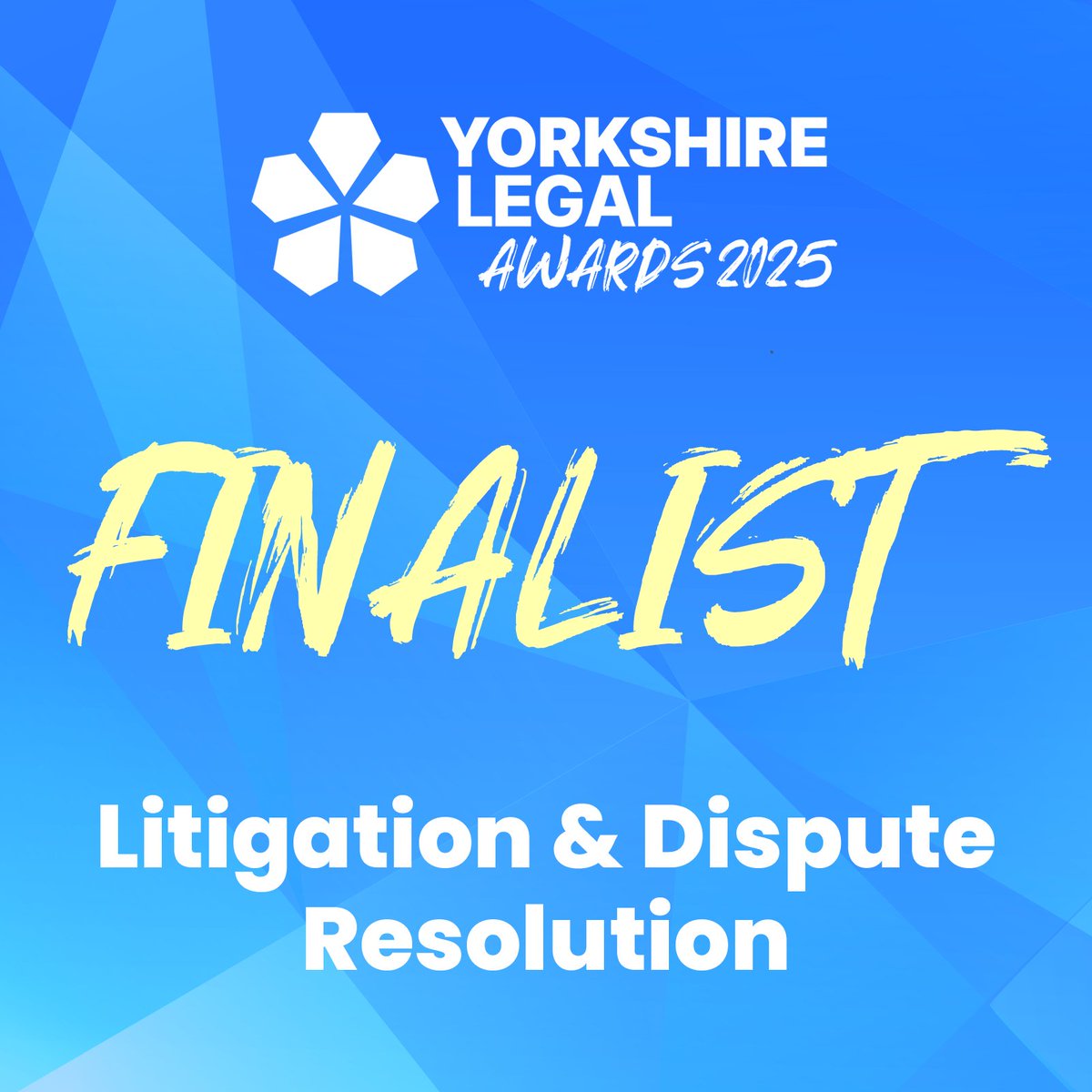 Congratulations to this year's finalists for the Litigation and Dispute Resolution category at #YLAwards:

<a href="/BailoranSols/">Bailoran Solicitors</a>
<a href="/BrabnersLLP/">Brabners</a> 
Chadwick Lawrence Solicitors
Jordans Solicitors
LCF Law
Sills &amp; Betteridge incorporating Bell &amp; Buxton Solicitors
<a href="/WalkerMorrisUK/">Walker Morris LLP</a> 
<a href="/Weightmans/">Weightmans</a>