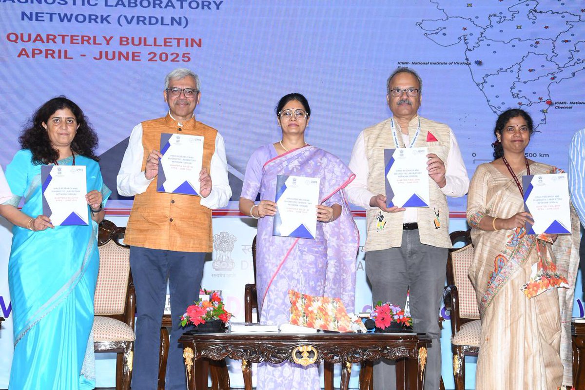 AnupriyaSPatel's tweet photo. Delighted to attend “National Viral Research &amp; Diagnostic Laboratory Conclave-2025” at Manekshaw Centre, New Delhi today.

The 2 day long event showcases India’s advancements in infectious diseases diagnostics &amp; public health preparedness. https://t.co/KFYH58Iv17