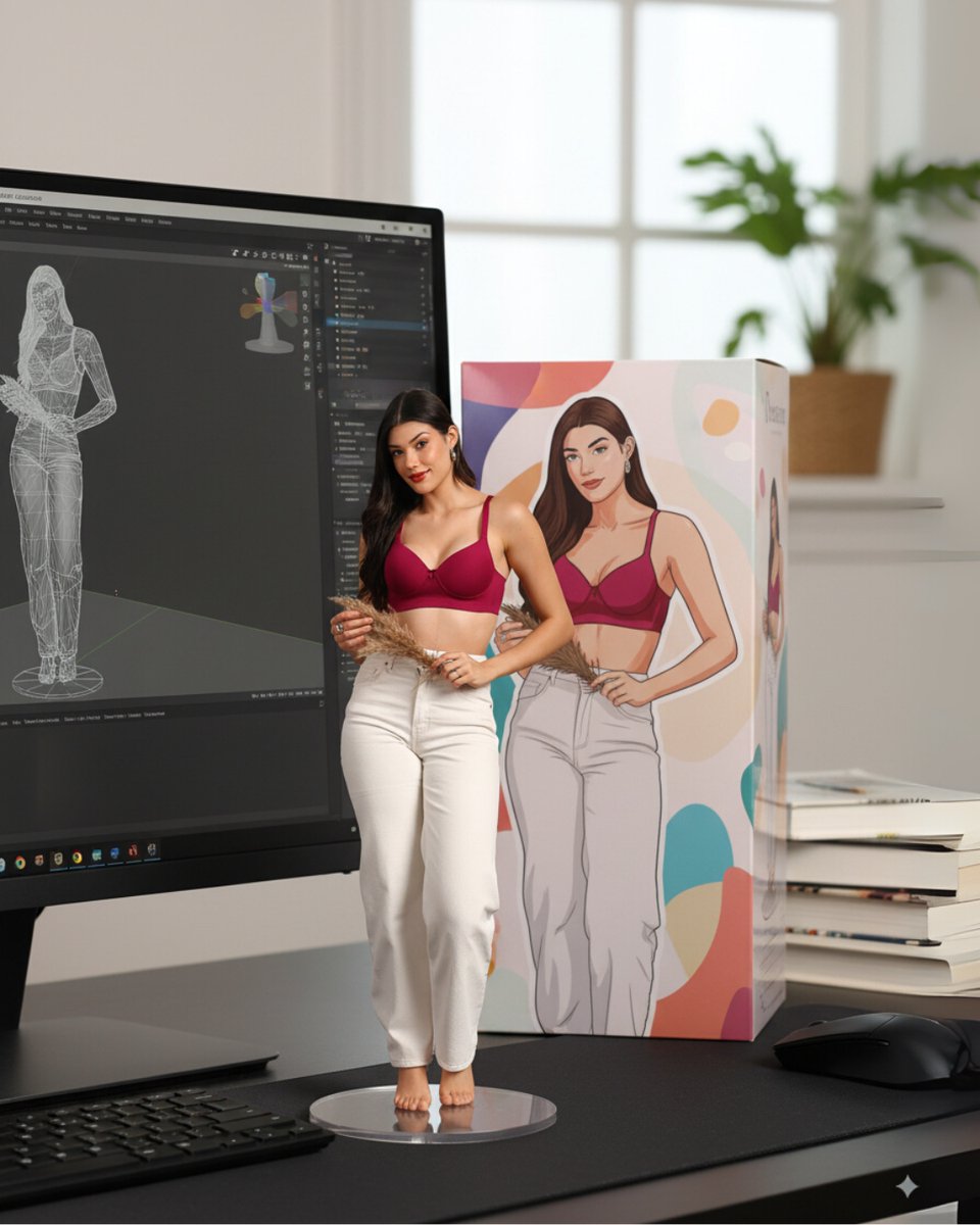 ✨ From 3D screens to real-life scenes✨
Invisi-Fit isn’t just a bra, it’s the new-age trend girls &amp; women are loving .💫
Zero rashes, zero digging, zero marks
Are you ready to step into the #InvisiFitEra?

👉join the rash-free trend
@bellelingeries
[Invisi-Fit, 3D Figure Trend]