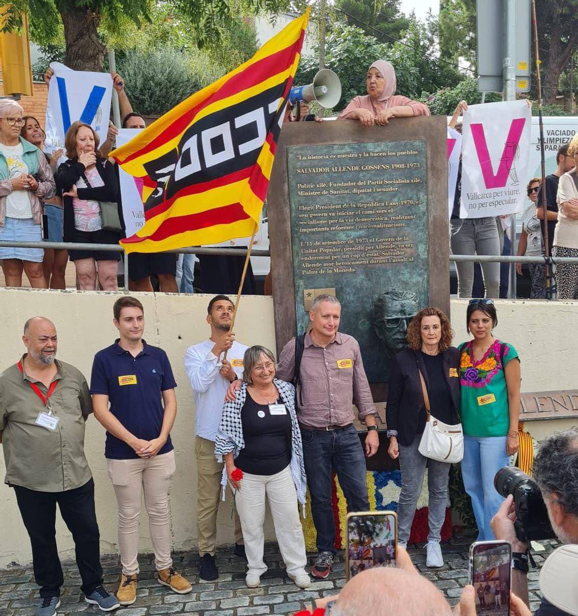 Com cada 11S estem presents a l’homentage a Salvador Allende.