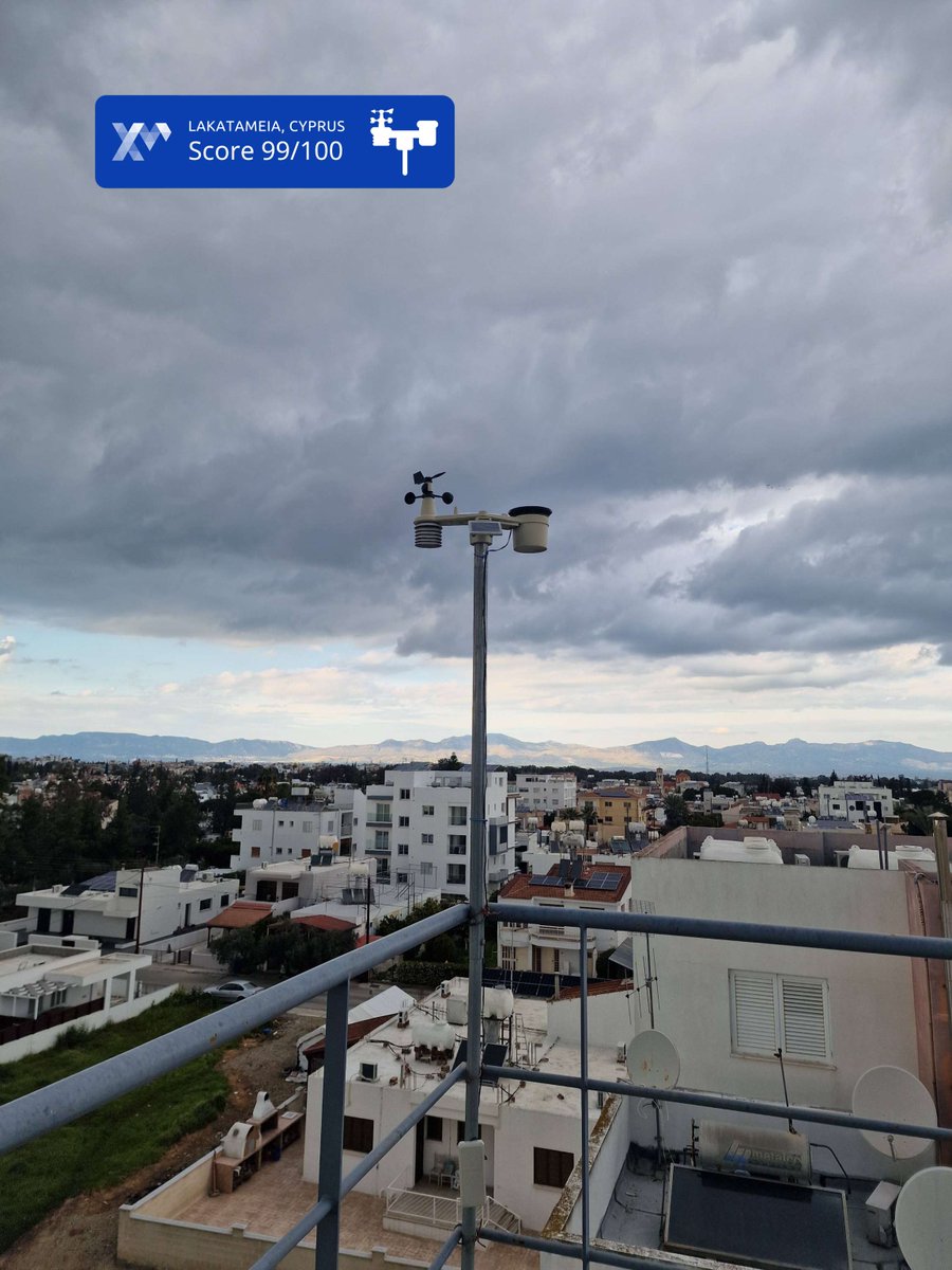 📍 Lakatameia, Cyprus 📊 Score: 99/100 Every WeatherXM station helps  improve hyperlocal weather data, powering better forecasts and applications  across industries. By owning your station, you: → Earn $WXM tokens → Get