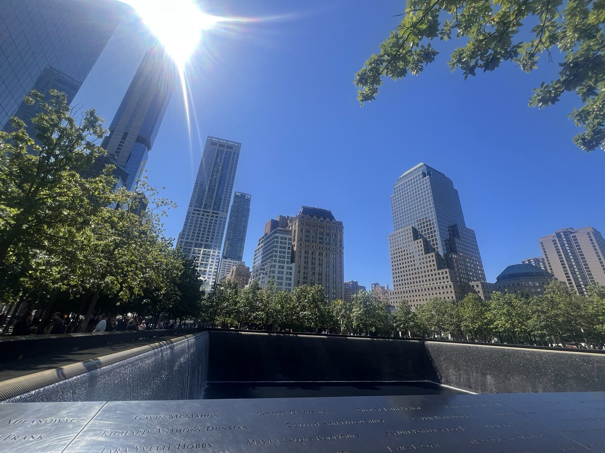 nishaparmar191's tweet image. On Monday we visited 9/11 memorial for the first time from England.. the beauty of the deconstruction that was before and what is now was breathtaking the survived callery pear tree the Seprember Sunshine was so beautiful #9/11 #alwaysremember @Sept11Memorial