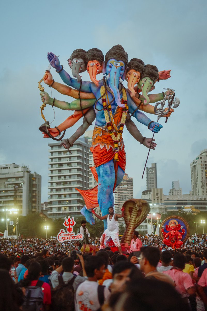 Photos of Ganpati Visarjan I took at Girgaon Chowpatty, Mumbai.