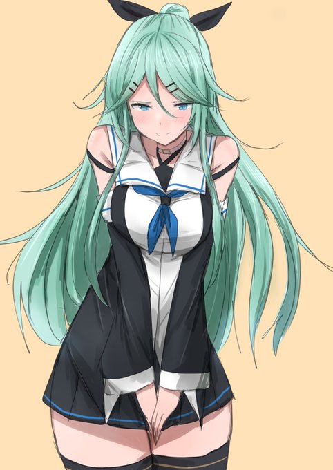 お題のおしっこ我慢の限界を迎えそうな山風ちゃんです。 