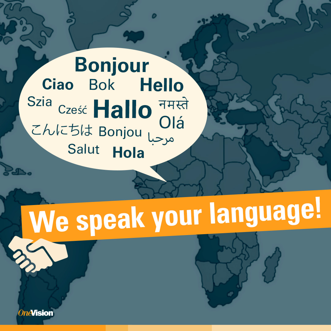 🌍OneVision has premises all over the world. But what’s often forgotten is that language is more than words — it’s culture.✨

At OneVision, our colleagues speak over 20 languages, but we don’t just communicate — we connect. 🗣️
Learn more about OneVision: onevision.com/thats-onevision