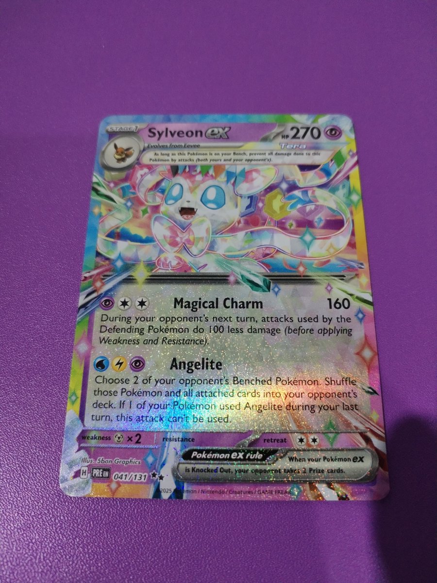 Slyveon EX 
- 041 / 131  
- illus. 5ban Graphics
<a href="/PokeTCGiveaways/">Pokemon Giveaways</a>
<a href="/PokiPair/">PokiPair Store</a>
<a href="/OaksPokeBox/">Oaks Poke Box</a>
<a href="/AwakenHunterNFT/">Awakening Hunters</a>
<a href="/Ronin_Network/">Ronin</a>
<a href="/Pokemon/">Pokémon @ Lumiose City 🥐</a>
<a href="/PokemonTCGP/">Pokémon TCG Pocket</a>