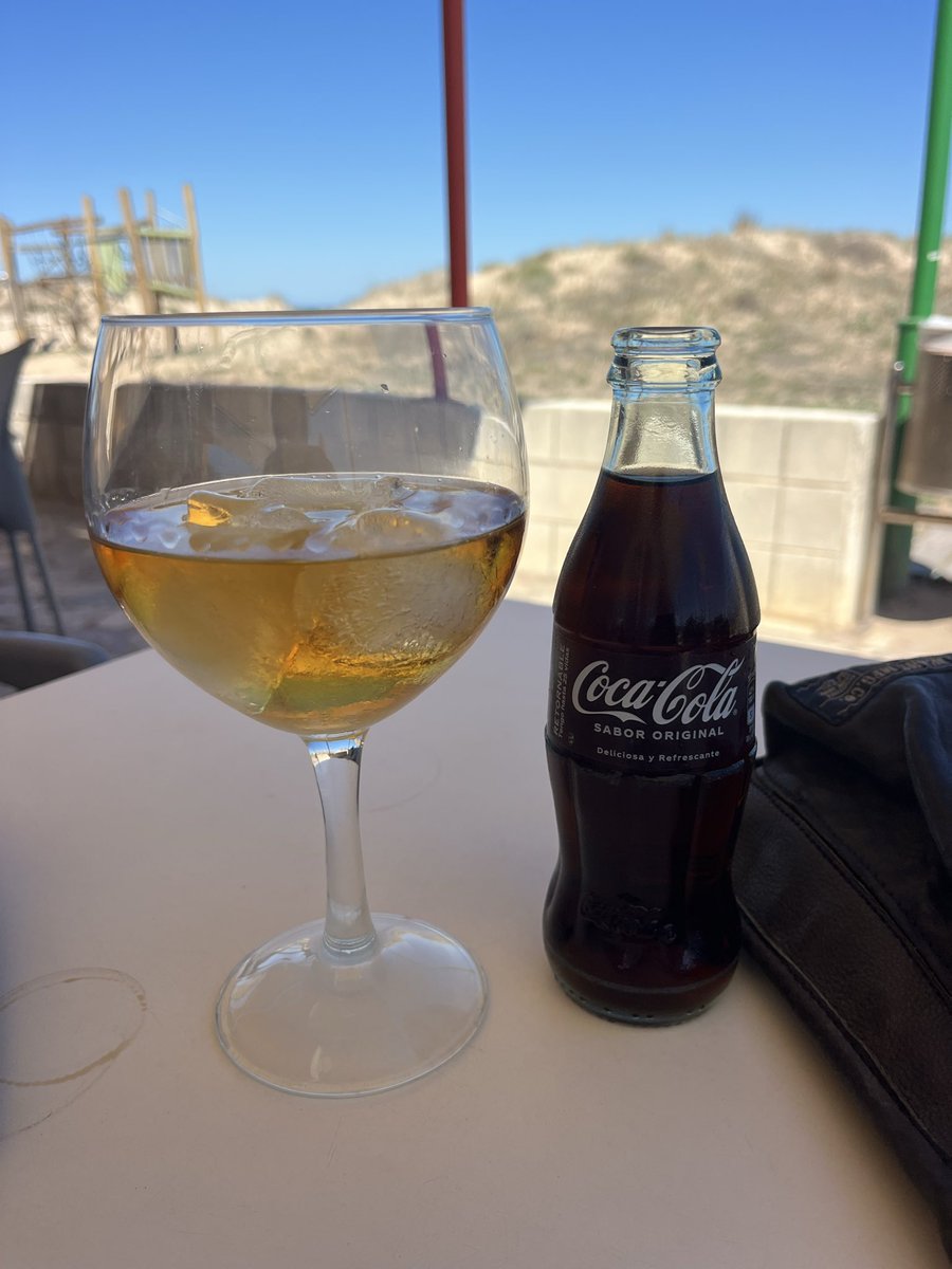 Something nice on this black day. When you order a whisky in Spain. They don’t hold back