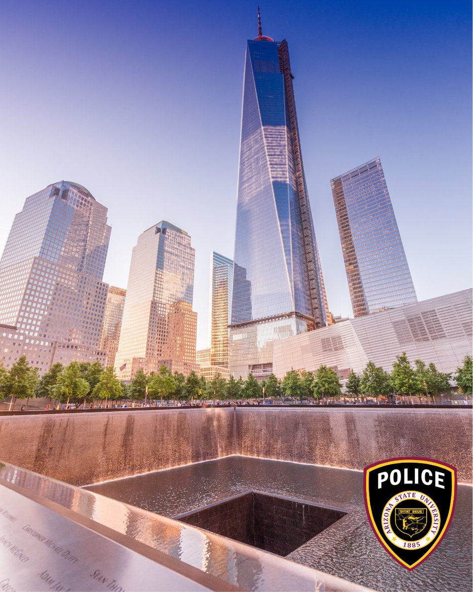 Twenty-four years ago, our nation experienced one of its most tragic days. 

We remember the nearly 3,000 lives lost, and honor the heroic members of the community who displayed extraordinary courage on September 11, 2001.

#NeverForget #September11th #ASUPolice