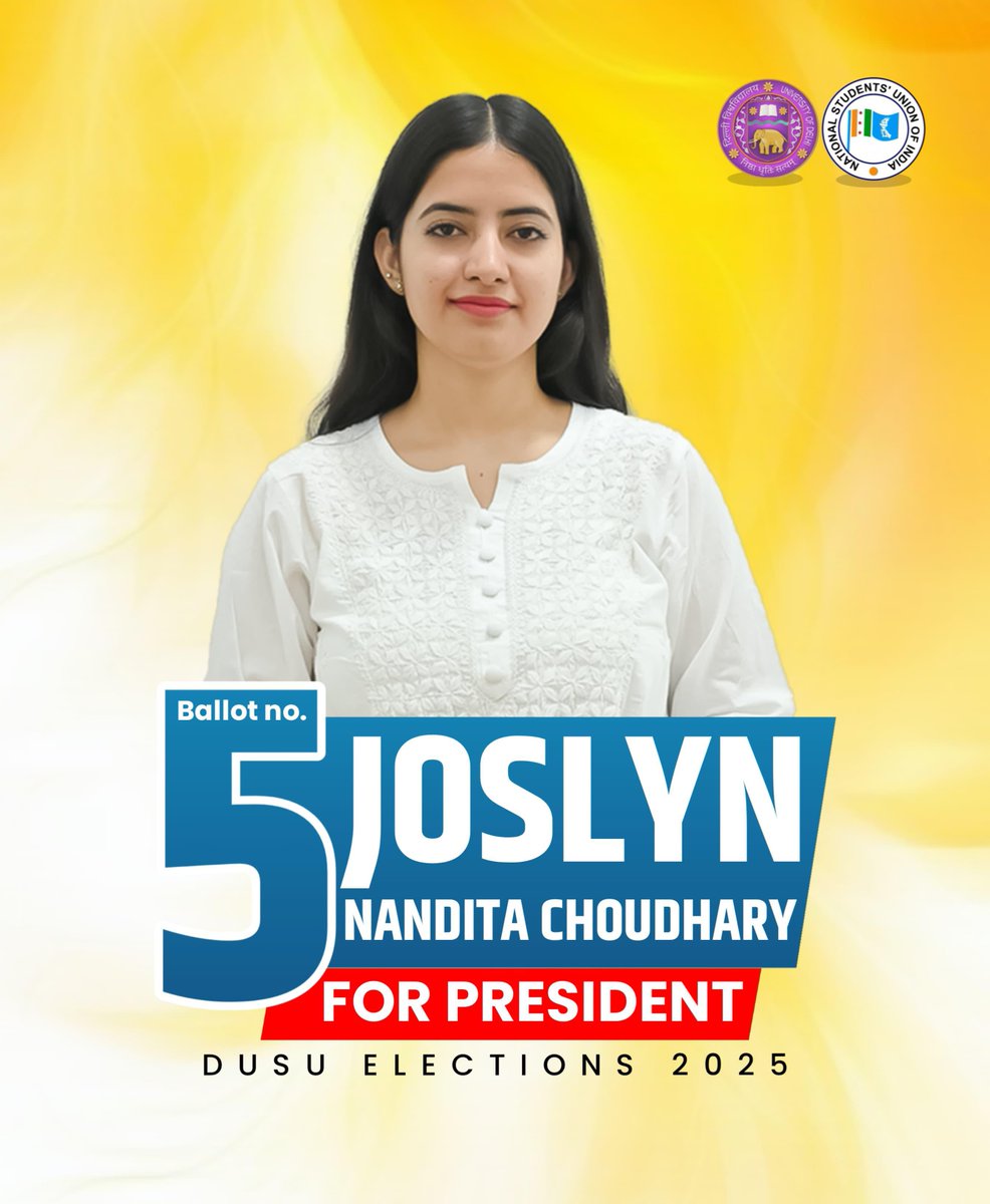 Ballot Number - 5️⃣

#JoslynForPresident #JoinNsui 
#dusu2025